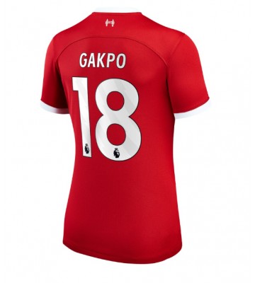 Maillot de foot Liverpool Cody Gakpo #18 Domicile Femmes 2023-24 Manches Courte